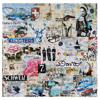 Müller Family Office AG - MARION DUSCHLETTA «Davos-Vintage-Collage»